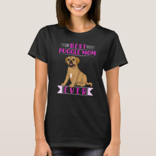 T-shirt Propriétaire de chien Meilleure maman Puggle Fête
