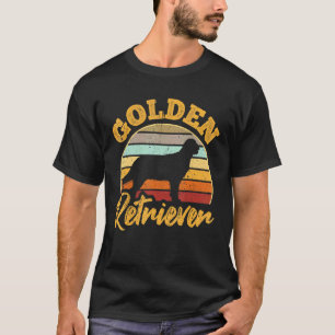 T-shirt Propriétaire de chien Retriever doré vintage rétro