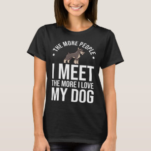T-shirt Propriétaire de chiots de chien Schnauzer 1
