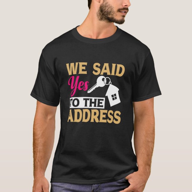 T-shirt Propriétaire De La Première Maison Nouveau Proprié (Devant)