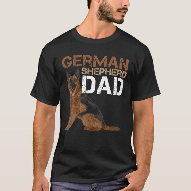 T-shirt Propriétaire du berger allemand Papa Shepard Amour (Devant)