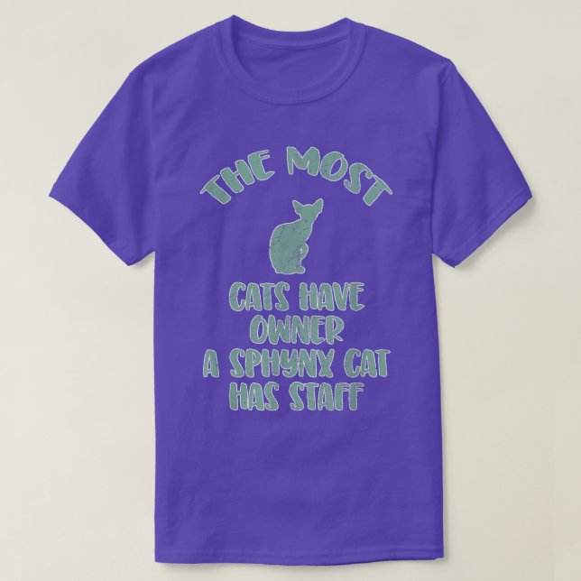 T-shirt Propriétaire du chat Sphyn (Design devant)