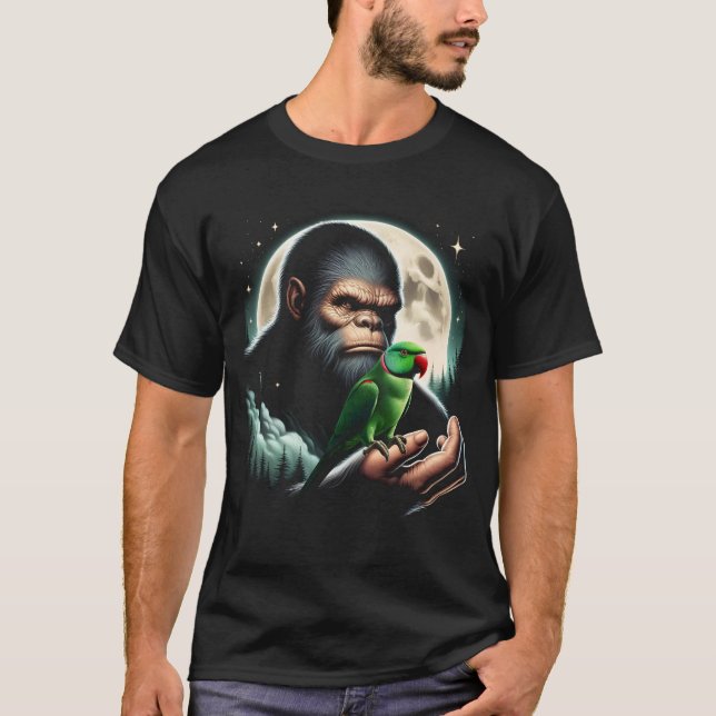 T-shirt Propriétaire du perroquet Bigfoot Sasquatch Indian (Devant)