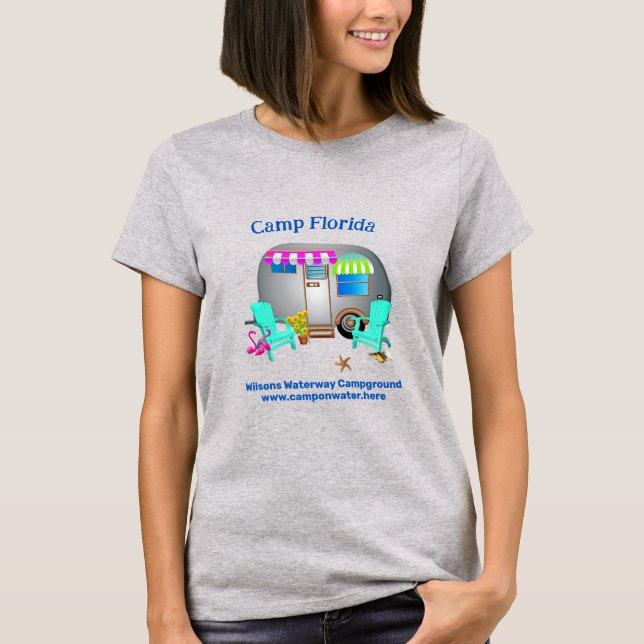 T-shirt Propriétaire du terrain de camping Silver RV Campe (Devant)
