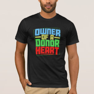 T-shirt Propriétaire d'un coeur donateur, transplante card