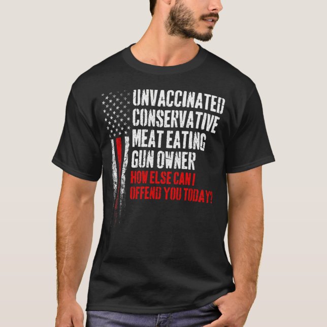T-shirt Propriétaire d'un pistolet à viande conservateur n (Devant)