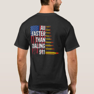T-shirt Propriétaire Patriotique D'Un Arme À Mer Usa Drape