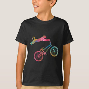 T-shirt Propriétaires de chats motards cyclisme en montagn