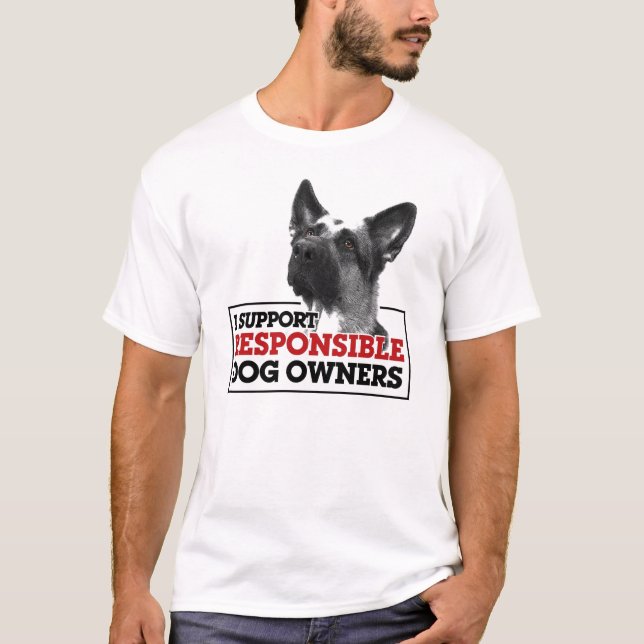 T-SHIRT PROPRIÉTAIRES RESPONSABLES GSD (Devant)