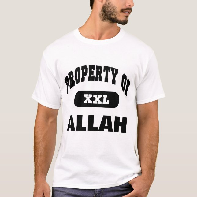 T-shirt Propriété d'ALLAH (Devant)