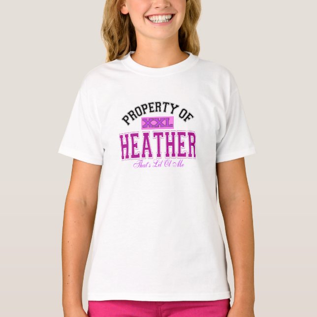T-SHIRT PROPRIÉTÉ DE HEATHER (Devant)
