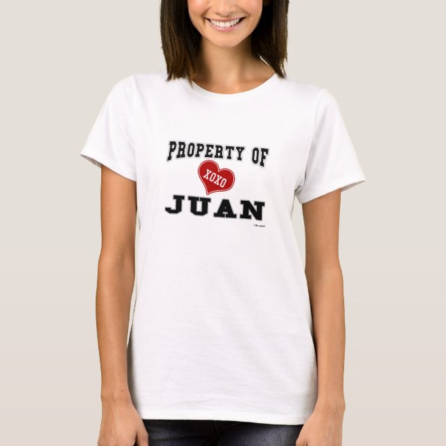 T-shirt Propriété de Juan (Devant)