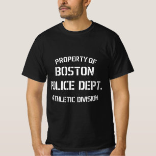 T-shirt Propriété De La Police De Boston Division Athlétis
