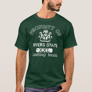 T-shirt Propriété d'équipe de hâte d'état de rivière