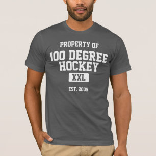 T-shirt Propriété d'hockey de 100 degrés