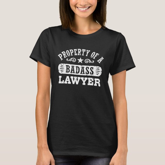 T-shirt Propriété d'un avocat de Badass (Devant)