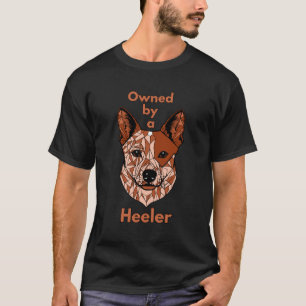 T-shirt Propriété d'un Heeler (rouge)