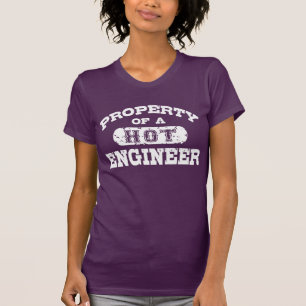 T-shirt Propriété d'un ingénieur à chaud