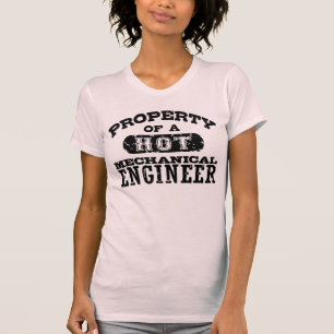 T-shirt Propriété d'un ingénieur mécanique à chaud