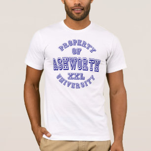 T-shirt Propriété d'université d'Ashworth