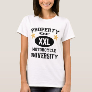 T-shirt Propriété d'université de moto
