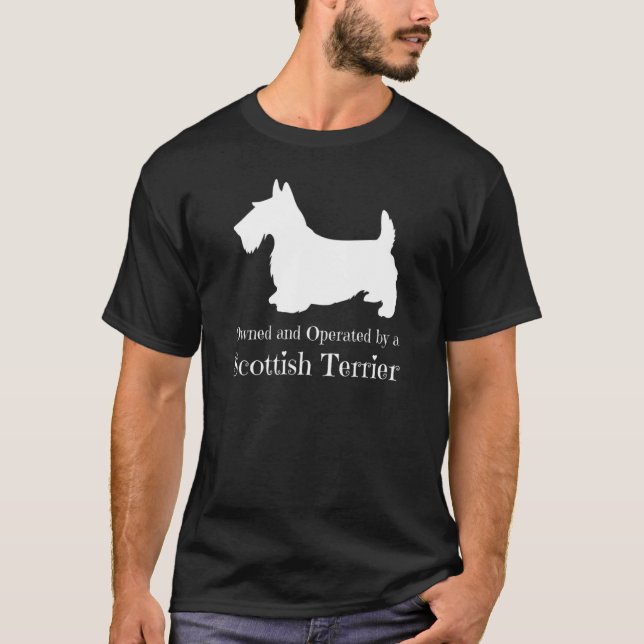 T-shirt Propriété Et Exploitation D'Un Terrier Écossais (Devant)