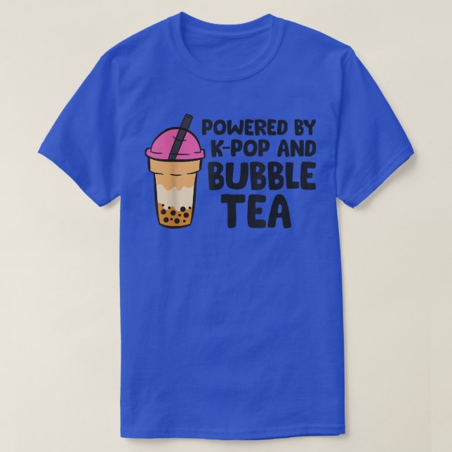 T-shirt Propulsé Par Du K-pop Et Du Thé Bubble (Design devant)