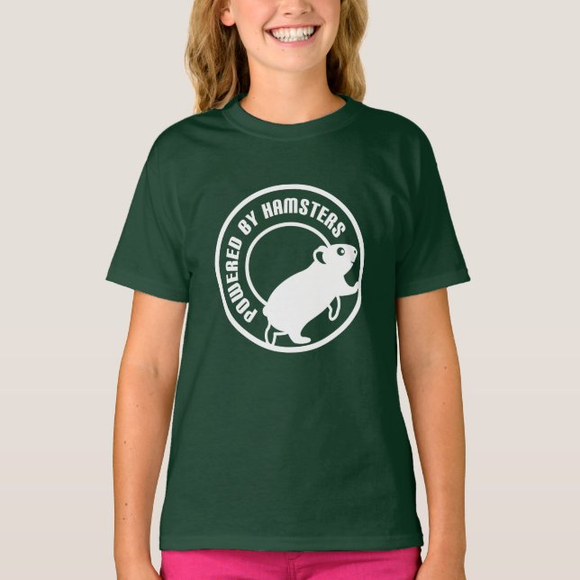 T-shirt Propulsé par Hamsters (Devant)