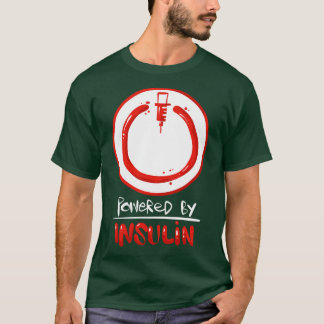 T-shirt Propulsé par Insulin Drôle Citation d'insuline pou