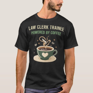 T-shirt Propulsé Par Le Stagiaire De Droit Du Café