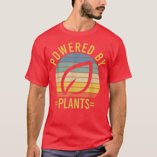 T-shirt Propulsé Par Plante Végétarien Plante d'entraîneme