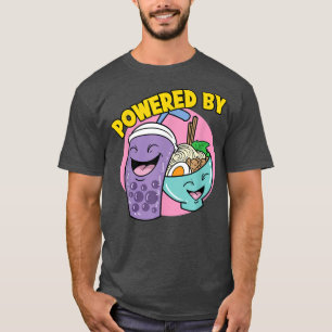 T-shirt Propulsé Par Ramen Noodle Bubble Tea Boba