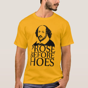 T-shirt prose avant des houes