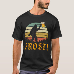 T-shirt Prost Bigfoot Boire Bière Allemande Oktoberfest
