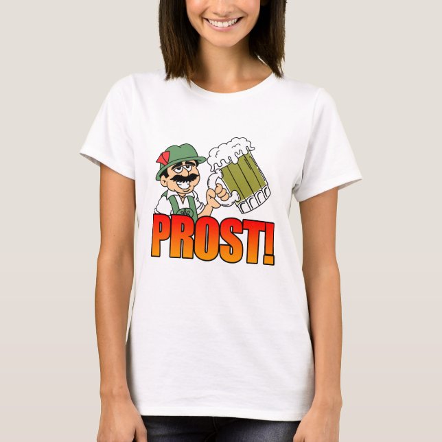 T-shirt Prost German Cartoon (Devant)