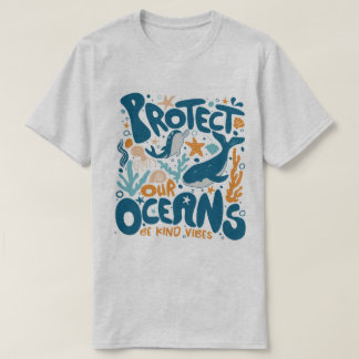 T-shirt “Protect Our Oceans” Eco-Friendly Tee