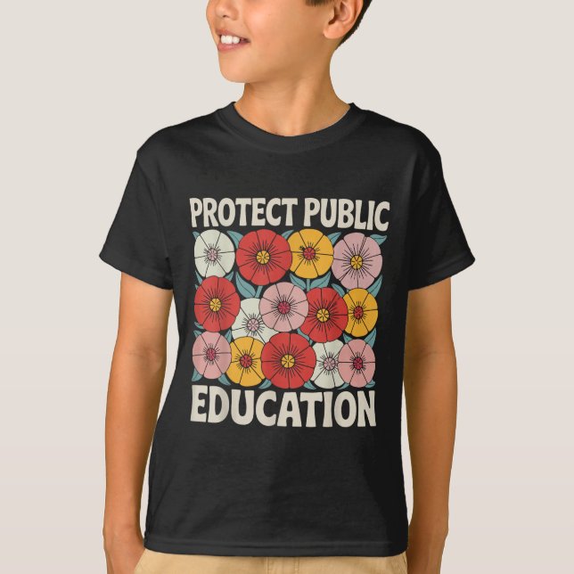 T-shirt Protect Public Education  (Devant)