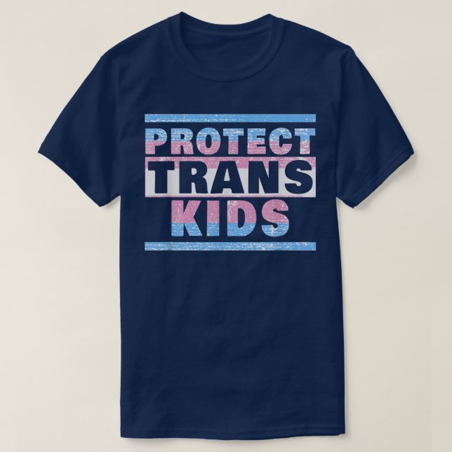 T-shirt Protect Trans Kids  Transgender Flag Protect Trans (Design devant)