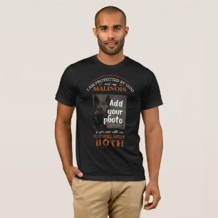 T-shirt Protégé par le Belge Malinois-- Ajoutez votre