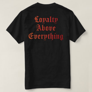 T-shirt Protéger la Famille Logo de Poche Orange