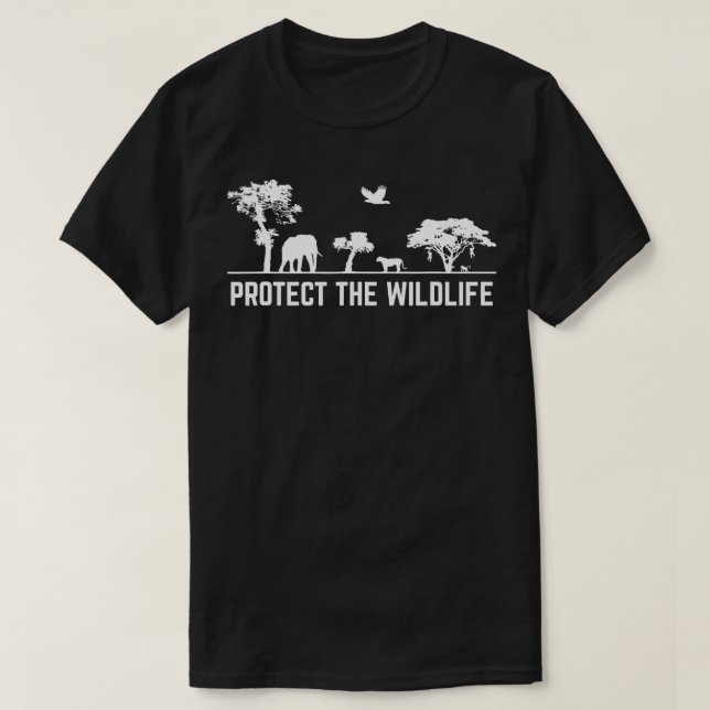 T-shirt Protéger la faune Safari Environnement Conservancy (Design devant)