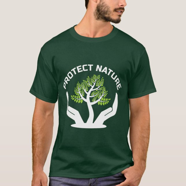 T-shirt Protéger la nature (Devant)