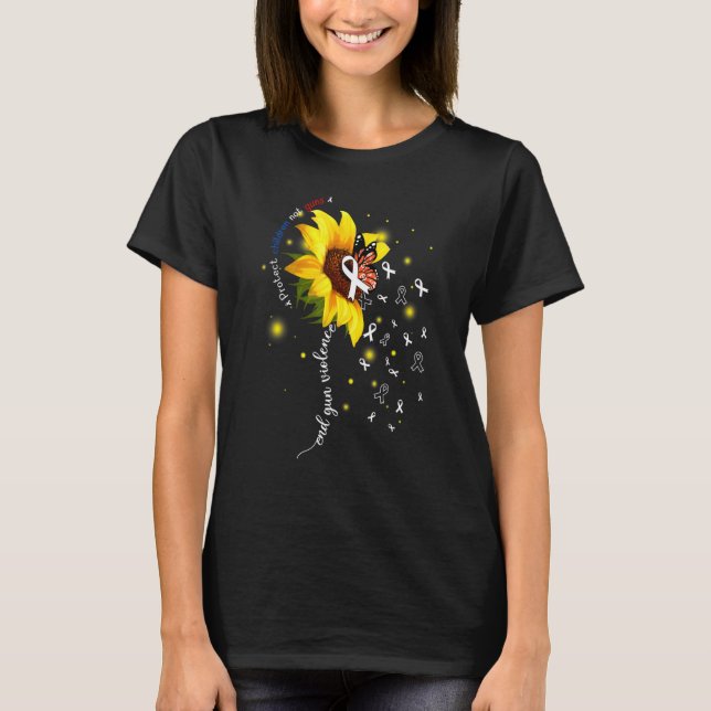 T-shirt Protéger les enfants et non les armes à feu mettre (Devant)