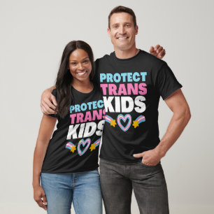 T-shirt Protéger les enfants trans soutenir les jeunes tra