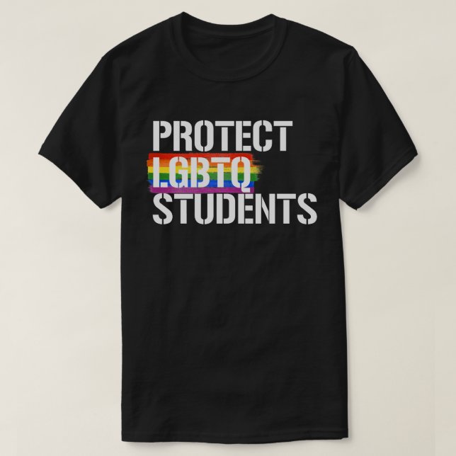 T-shirt Protéger les étudiants LGBTQ (Design devant)
