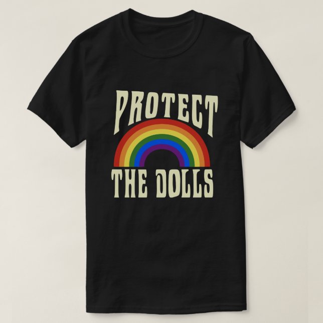 T-shirt "Protéger les poupées" mode Trans 2025 Afficher Fi (Design devant)