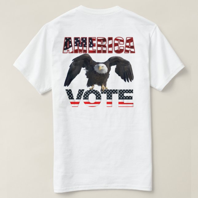 T-shirt Protéger notre démocratie AMERICA VOTE (Design dos)