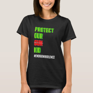T-shirt Protéger notre gamin d'arme pas d'arme Endgunviole
