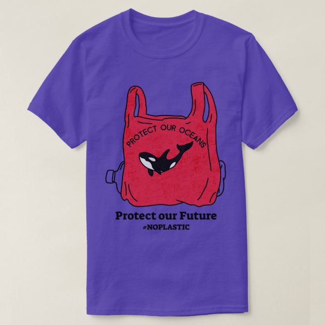T-shirt Protéger Notre Océan Protéger Notre Avenir Pas De  (Design devant)