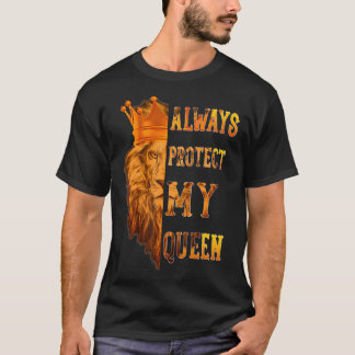 T-shirt Protégez toujours mon Lion Reine qui correspond à 